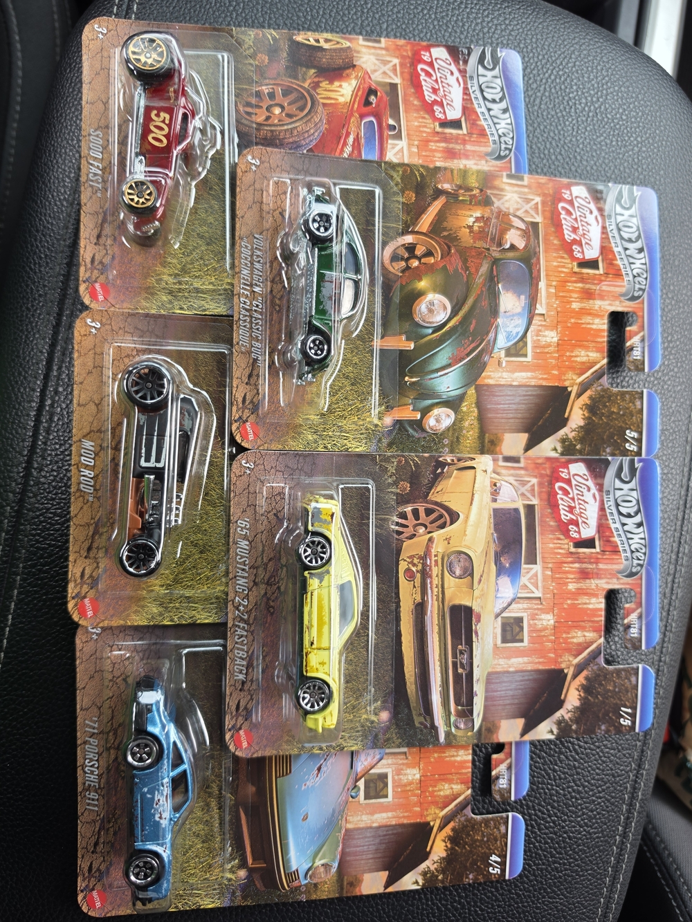 Hot Wheels Silver Series - 1967 Vintage Club Set Of 5